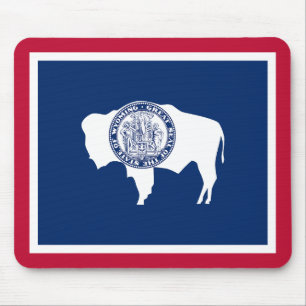 Wyoming Staatsflagge Mousepad