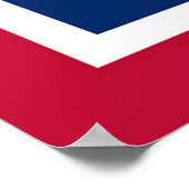 Wyoming-Staatsflagge Poster (Ecke)