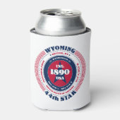 Wyoming Staatsstolz Monogram Cooler Dosenkühler (Kanne Vorderseite)