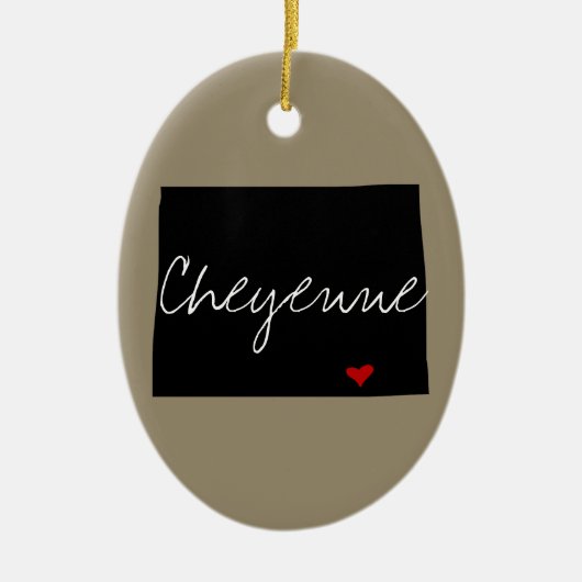 Wyoming-Stadt Keramikornament (Vorne)