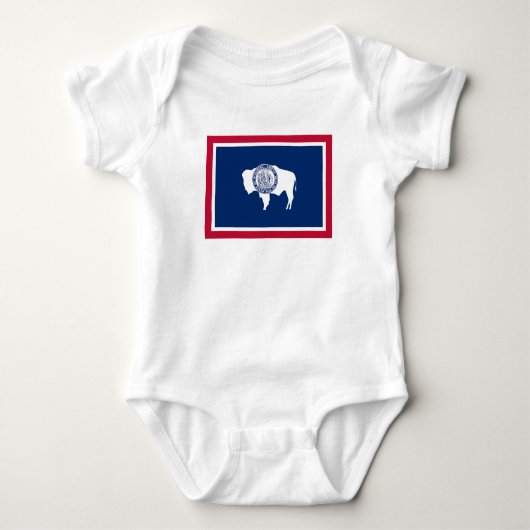 Wyoming State Flag Baby Strampler (Vorderseite)