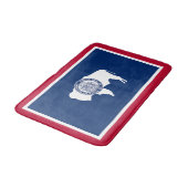 Wyoming State Flag Badematte (Schrägansicht)