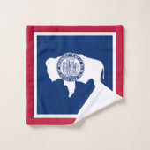 Wyoming State Flag Badhandtuch Set (Waschlappen)