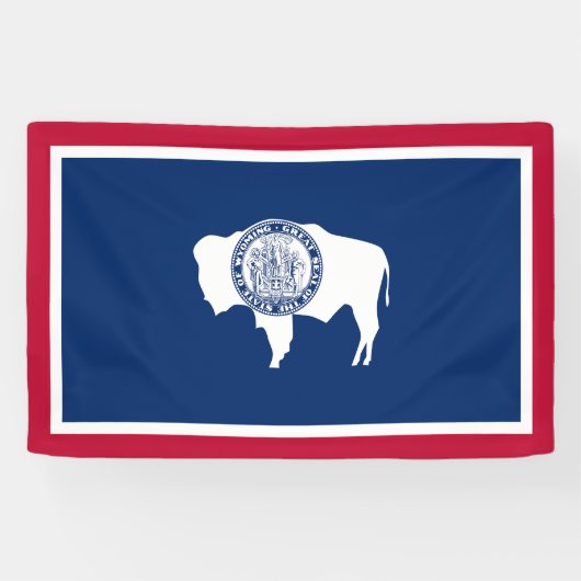 Wyoming State Flag Banner (Horizontal)