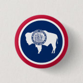 Wyoming State Flag Button (Vorderseite)