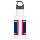 Wyoming State Flag Edelstahlflasche (Rückseite)