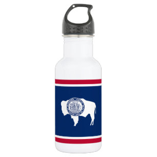 Wyoming State Flag Edelstahlflasche