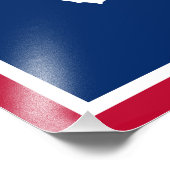 Wyoming State Flag Fotodruck (Ecke)