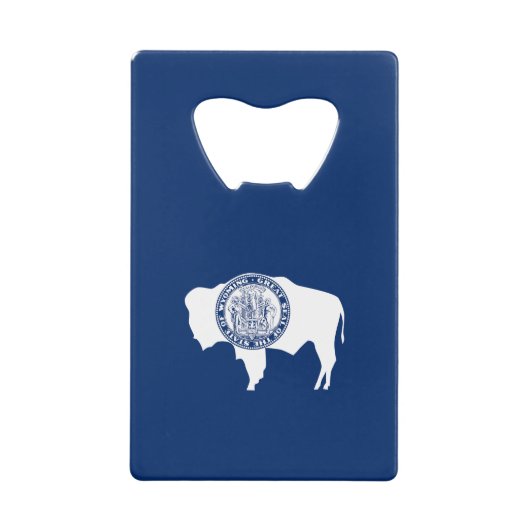 Wyoming State Flag Geldbeutel Flaschenöffner (Vorderseite)