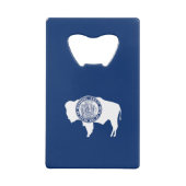 Wyoming State Flag Geldbeutel Flaschenöffner (Rückseite)