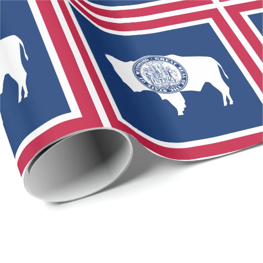 Wyoming State Flag Geschenkpapier (Rolleneckpunkt)