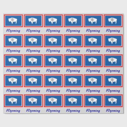 Wyoming State Flag Geschenkpapier (Flach)