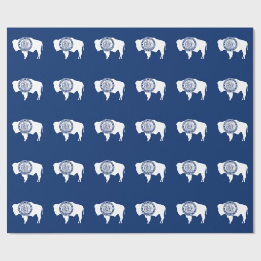 Wyoming State Flag Geschenkpapier (Flach)