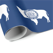 Wyoming State Flag Geschenkpapier (Rolleneckpunkt)