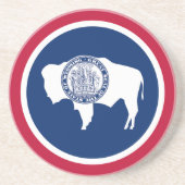 Wyoming State Flag Getränkeuntersetzer (Vorne)