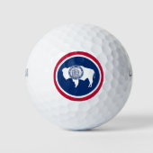 Wyoming State Flag Golfball (Vorderseite)