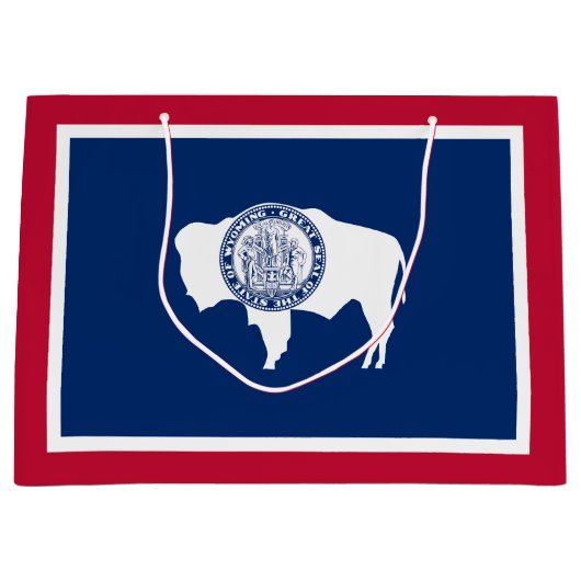 Wyoming State Flag Große Geschenktüte (Vorderseite)
