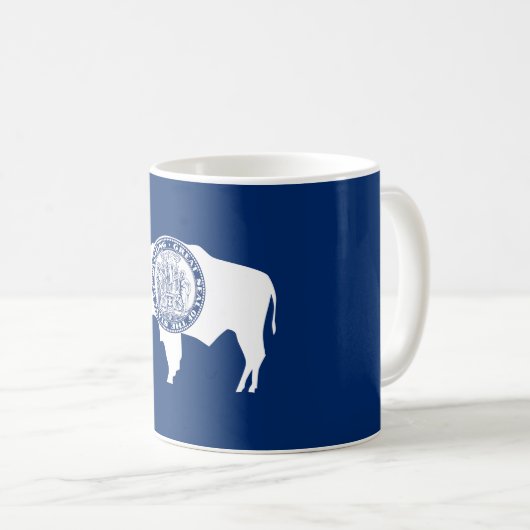 Wyoming State Flag Kaffeetasse (VorderseiteRechts)