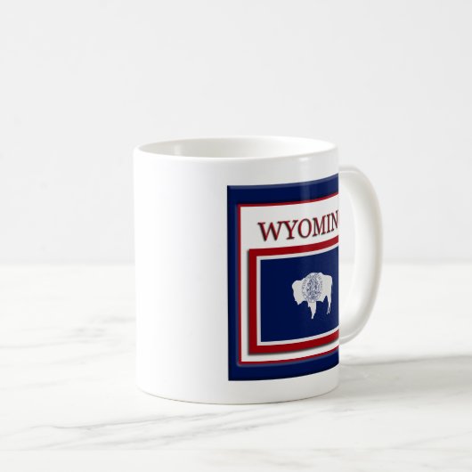 Wyoming State Flag Kaffeetasse (VorderseiteRechts)
