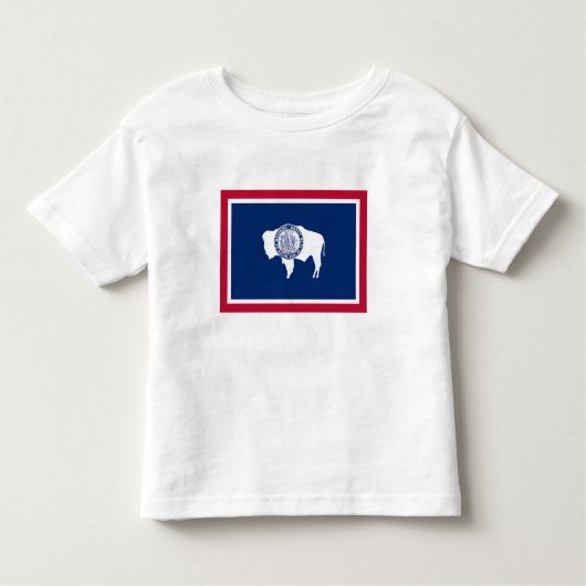 Wyoming State Flag Kleinkind T-shirt (Vorderseite)