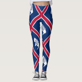 Wyoming State Flag Leggings (Vorderseite)