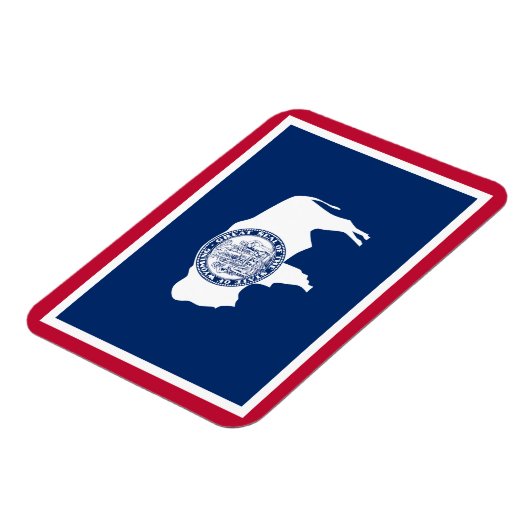 Wyoming State Flag Magnet (Linke Seite)