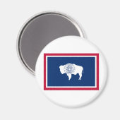 Wyoming State Flag Magnet (Vorderseite/Rückseite)