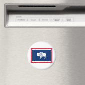 Wyoming State Flag Magnet (In Situ (Geschirrspüler))