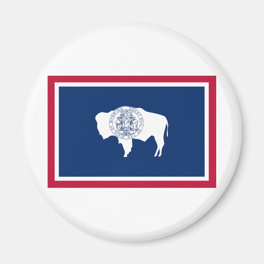Wyoming State Flag Magnet (Vorne)