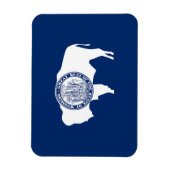 Wyoming State Flag Magnet (Vertikal)