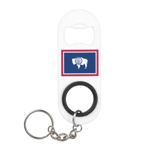 Wyoming State Flag Mini Flaschenöffner (Vorderseite)
