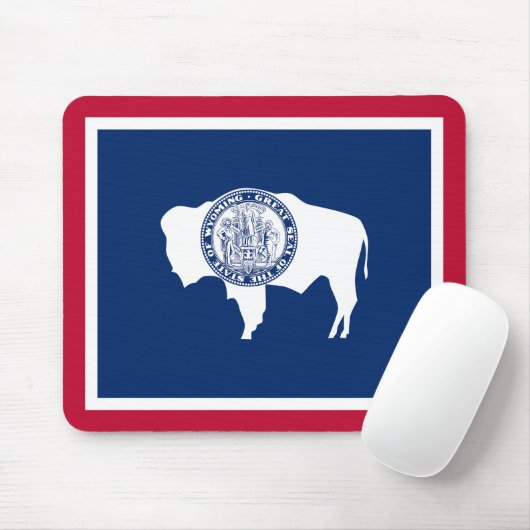Wyoming State Flag Mousepad (Mit Mouse)