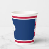 Wyoming State Flag Pappbecher (Rückseite)