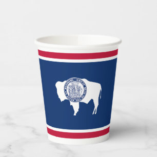 Wyoming State Flag Pappbecher