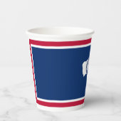 Wyoming State Flag Pappbecher (Vorderseite)