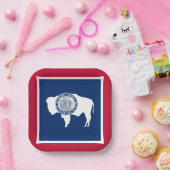 Wyoming State Flag Pappteller (Party)