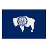Wyoming State Flag Poster (Vorderseite)