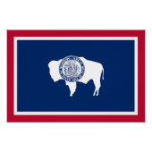 Wyoming State Flag Poster (Vorderseite)