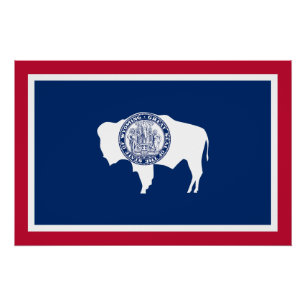 Wyoming State Flag Poster