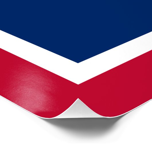 Wyoming State Flag Poster (Ecke)