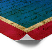 Wyoming State Flag Poster (Ecke)