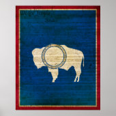 Wyoming State Flag Poster (Vorne)