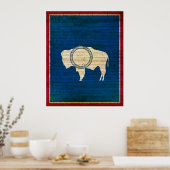 Wyoming State Flag Poster (Küche)