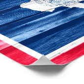 Wyoming State Flag Poster (Ecke)