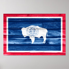Wyoming State Flag Poster