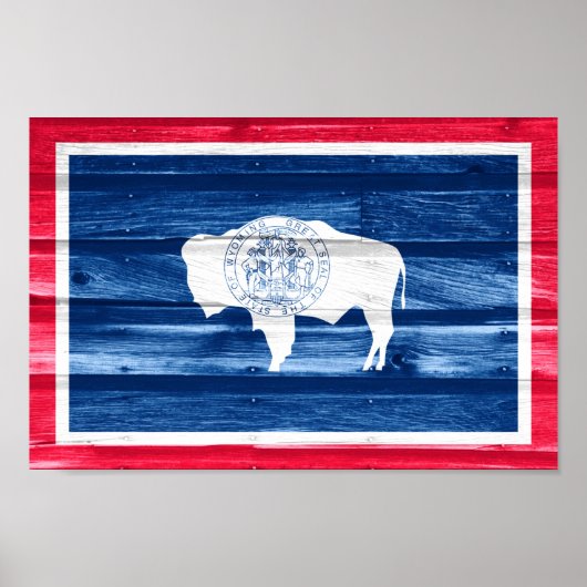 Wyoming State Flag Poster (Vorne)