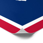 Wyoming State Flag Poster (Ecke)