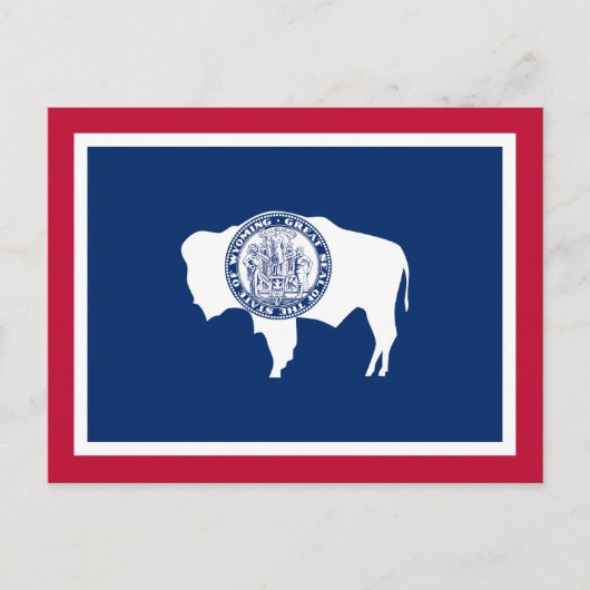 Wyoming State Flag Postkarte (Vorderseite)