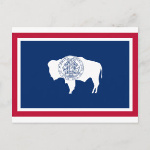 Wyoming State Flag Postkarte
