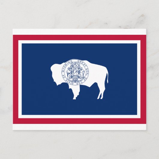 Wyoming State Flag Postkarte (Vorderseite)
